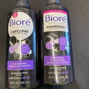X2 Biore charcoal cleansing micellar water